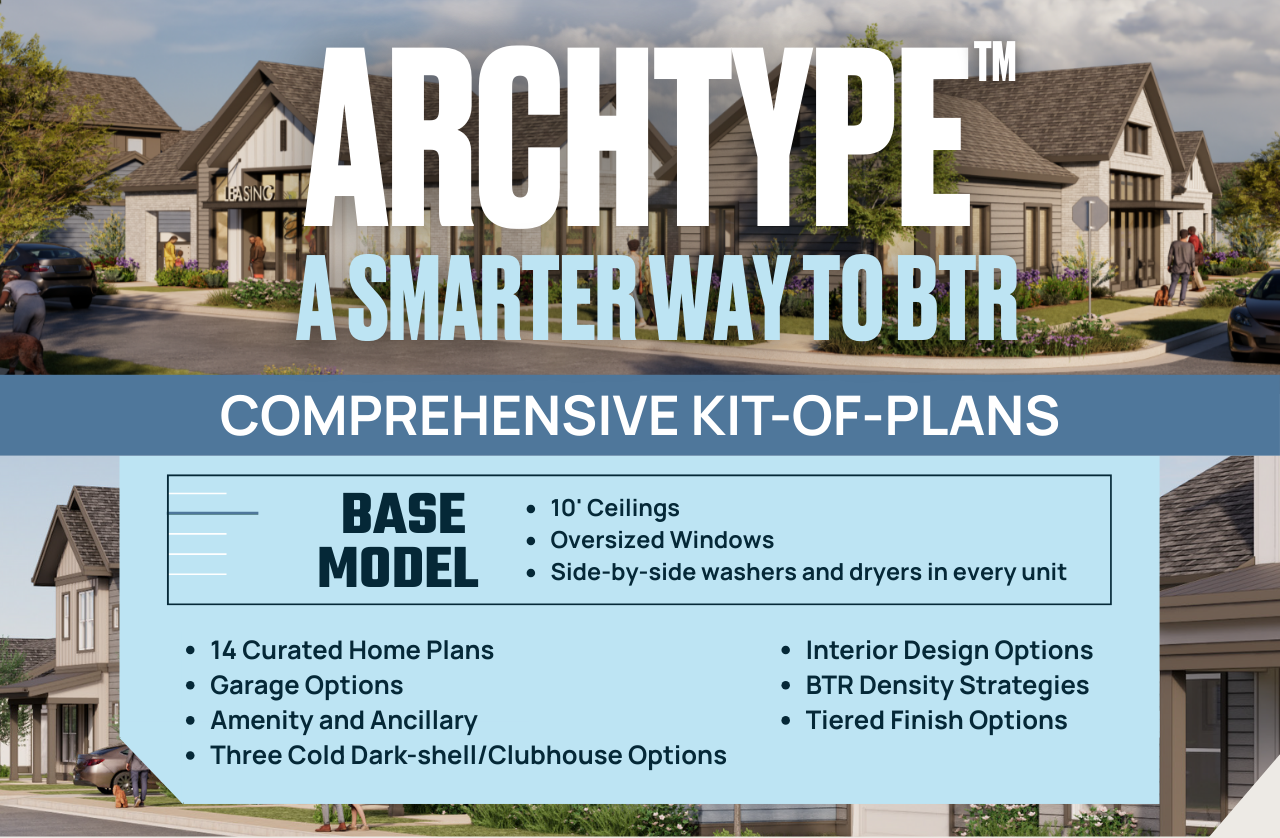 Infographic titled ArchType, Comprehensive Kit of Plans.